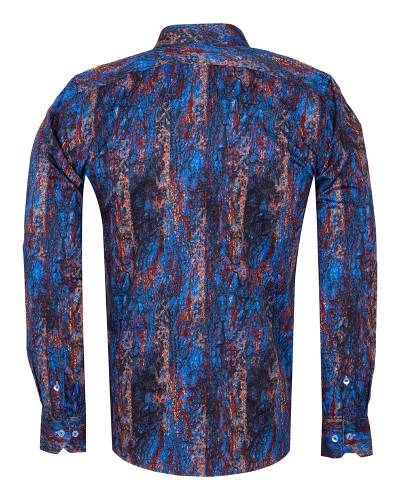 Printed Long Sleeved Mens Shirt SL 7262