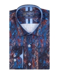 Printed Long Sleeved Mens Shirt SL 7262 - Thumbnail