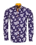 Printed Long Sleeved Mens Shirt SL 7294 - Thumbnail