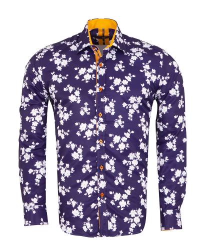 Printed Long Sleeved Mens Shirt SL 7294