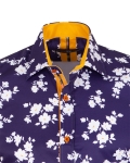 Printed Long Sleeved Mens Shirt SL 7294 - Thumbnail