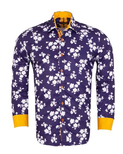 Printed Long Sleeved Mens Shirt SL 7294