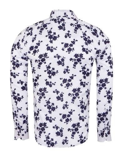 Printed Long Sleeved Mens Shirt SL 7294