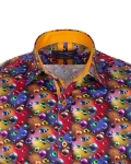 Printed Long Sleeved Mens Shirt SL 7303 - Thumbnail