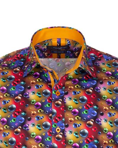 Oscar Banks - Printed Long Sleeved Mens Shirt SL 7303 (1)