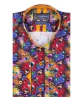 Printed Long Sleeved Mens Shirt SL 7303 - Thumbnail