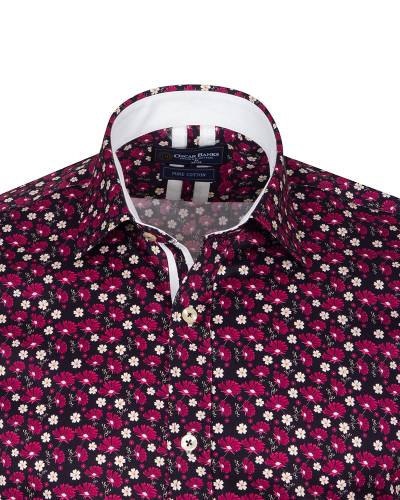 Oscar Banks - Printed Long Sleeved Mens Shirt SL 7313 (1)