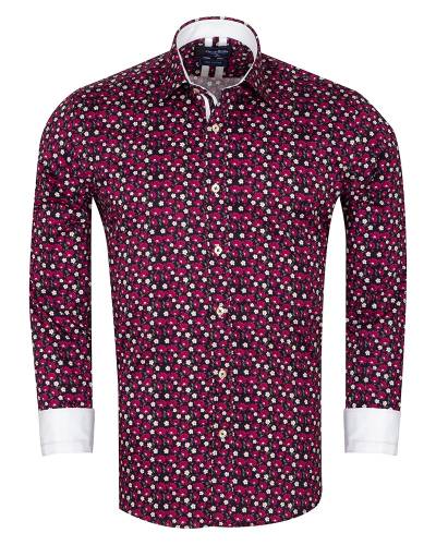 Printed Long Sleeved Mens Shirt SL 7313