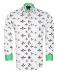 Printed Long Sleeved Mens Shirt SL 7329 - Thumbnail