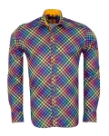 Printed Long Sleeved Mens Shirt SL 7356 - Thumbnail