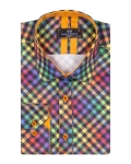 Printed Long Sleeved Mens Shirt SL 7356 - Thumbnail