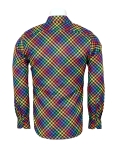 Printed Long Sleeved Mens Shirt SL 7356 - Thumbnail