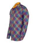Printed Long Sleeved Mens Shirt SL 7356 - Thumbnail