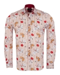 Printed Long Sleeved Mens Shirt SL 7357 - Thumbnail