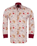 Printed Long Sleeved Mens Shirt SL 7357 - Thumbnail