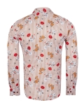 Printed Long Sleeved Mens Shirt SL 7357 - Thumbnail