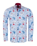 Printed Long Sleeved Mens Shirt SL 7357 - Thumbnail