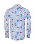 Printed Long Sleeved Mens Shirt SL 7357 - Thumbnail