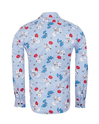 Printed Long Sleeved Mens Shirt SL 7357