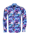 Printed Long Sleeved Mens Shirt SL 7359 - Thumbnail