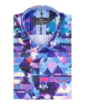 Printed Long Sleeved Mens Shirt SL 7359 - Thumbnail