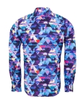 Printed Long Sleeved Mens Shirt SL 7359 - Thumbnail