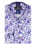 Printed Long Sleeved Mens Shirt SL 7361 - Thumbnail