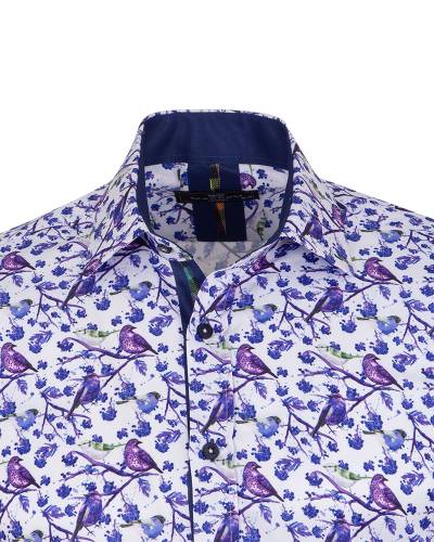 Printed Long Sleeved Mens Shirt SL 7361