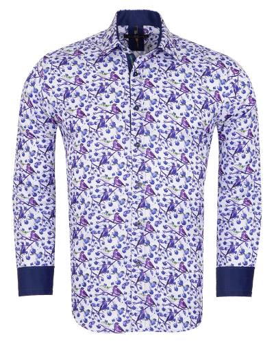 Printed Long Sleeved Mens Shirt SL 7361