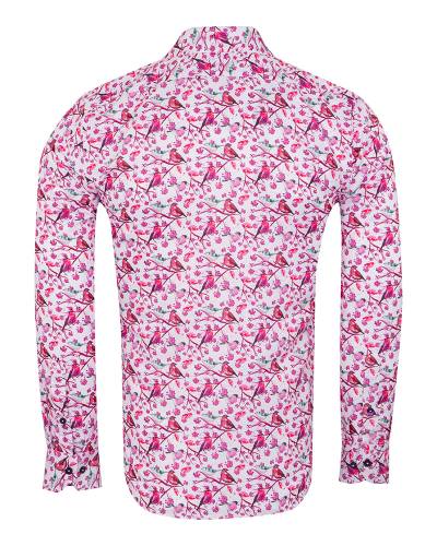 Printed Long Sleeved Mens Shirt SL 7361