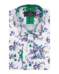 Printed Long Sleeved Mens Shirt SL 7375 - Thumbnail