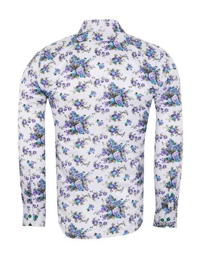 Printed Long Sleeved Mens Shirt SL 7375