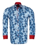 Printed Long Sleeved Mens Shirt SL 7376 - Thumbnail