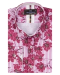 Printed Long Sleeved Mens Shirt SL 7376 - Thumbnail