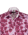 Printed Long Sleeved Mens Shirt SL 7376 - Thumbnail