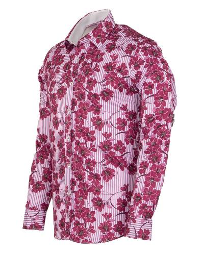 Printed Long Sleeved Mens Shirt SL 7376