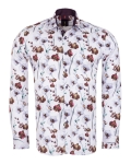 Printed Long Sleeved Mens Shirt SL 7377 - Thumbnail