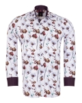 Printed Long Sleeved Mens Shirt SL 7377 - Thumbnail