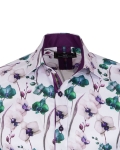 Printed Long Sleeved Mens Shirt SL 7377 - Thumbnail