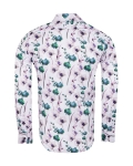 Printed Long Sleeved Mens Shirt SL 7377 - Thumbnail