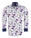 Printed Long Sleeved Mens Shirt SL 7377 - Thumbnail