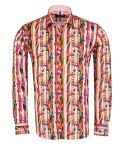 Printed Long Sleeved Mens Shirt SL 7378 - Thumbnail