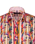 Printed Long Sleeved Mens Shirt SL 7378 - Thumbnail