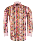 Printed Long Sleeved Mens Shirt SL 7378 - Thumbnail