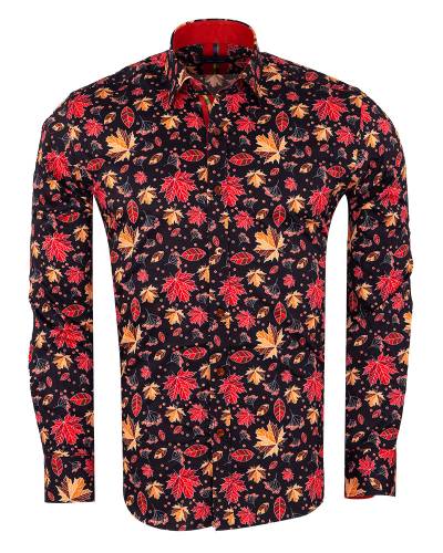 Printed Long Sleeved Mens Shirt SL 7392