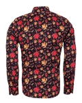 Printed Long Sleeved Mens Shirt SL 7392 - Thumbnail