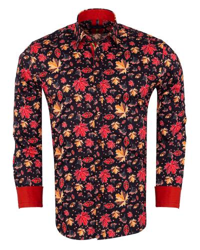 Printed Long Sleeved Mens Shirt SL 7392