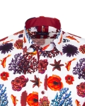 Printed Long Sleeved Mens Shirt SL 7407 - Thumbnail