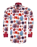 Printed Long Sleeved Mens Shirt SL 7407 - Thumbnail