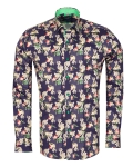 Printed Long Sleeved Mens Shirt SL 7423 - Thumbnail